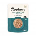 APPLAWS Tuna Fillet with Mackerel in Jelly - wet cat food - 70g