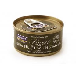 FISH4CATS Tuna fillet with seaweed - wet cat food - 70g