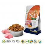 Dry cat food -  FARMINA N&D CAT PUMPKIN LAMB&BLUEBERRY ADULT 300g