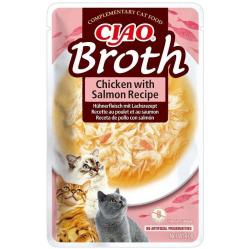 INABA Ciao Broth Chicken & Salmon - cat treats - 40g
