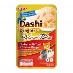 INABA CAT Dashi Delights Delicate Flakes Chicken with Tuna & Salmon - cat treat - 40g
