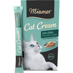 MIAMOR Cat Cream Poultry - cat treats - 6x15g