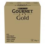 PURINA GOURMET GOLD Mus Mix 4 Flavors - wet cat food - 96x85g