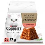 PURINA Gourmet Revelations Chunks in jelly with salmon - wet cat food - 2x57g
