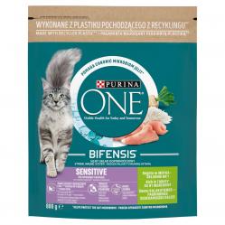 PURINA One Bifensis Adult Sensitive - dry cat food - 800 g