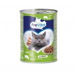 PREVITAL Cat Food Sterile Beef in Sauce - Wet Food for Cats - 415g