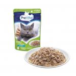 PREVITAL Cat Food Sterile Poultry in Sauce - Wet Cat Food - Pouch 100 g