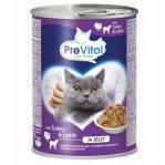 PREVITAL Turkey with lamb in jelly - wet cat food - 2x415g