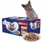 PREVITAL Mega Box Veal, salmon, liver, chicken - wet cat food - 40X100g