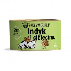 PAKA ZWIERZAKA Turkey with veal - wet cat food - 200g