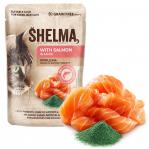 SHELMA with salmon in sauce - wet cat food - 85g