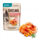 SHELMA Kitten with salmon in sauce - wet cat food - 85g