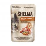 SHELMA Rich in chicken, turkey, beef and duck - wet cat food - 4x85g