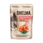 SHELMA with salmon and cod in sauce - wet cat food - 4x85g