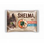 SHELMA with salmon and cod in sauce - wet cat food - 4x85g
