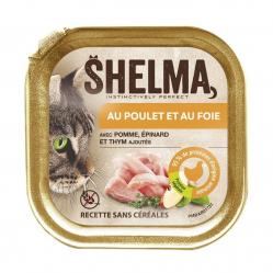 SHELMA Chicken and liver pate - wet cat food - 100g