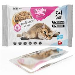 TUF TUF 2x with chicken, 2x with liver - wet cat food - 4x100g