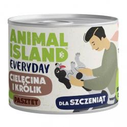 ANIMAL ISLAND Everyday Puppy Veal and rabbit - wet dog food - 185g