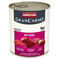 ANIMONDA GranCarno Adult with hearts - wet dog food - 800g