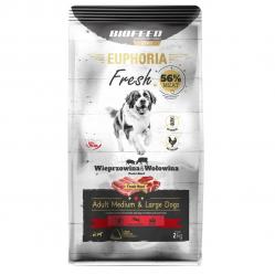 BIOFEED Euphoria Fresh Adult Medium & Large Pork with beef - dry dog food - 2kg