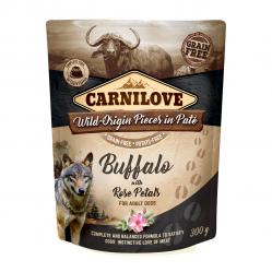 CARNILOVE Dog Pouch Wild Buffalo & Rose petals - wet dog food - 300g