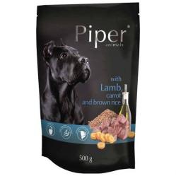PIPER Animals with lamb, carrot and brown rice - wet dog food - 500g