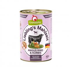 GRANATAPET Liebling's Mahlzeit Angus beef & pumpkin - wet dog food - 800g