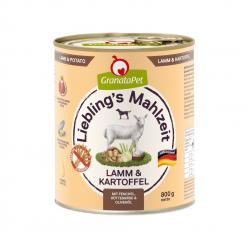 GRANATAPET Liebling's Mahlzeit Lamb and potato - wet dog food - 800g
