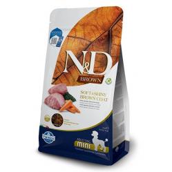 FARMINA N&D Brown Dog Lamb, Spirulina&Carrot Adult Mini - dry dog food - 2 kg