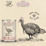 OLLO Puppy Pure Turkey - wet dog food - 850 g