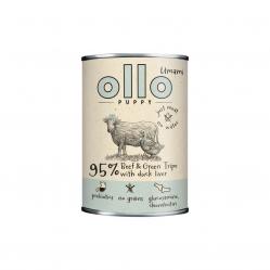 OLLO Puppy Umami Beef and Green Tripe with Duck Liver - wet dog food - 400g