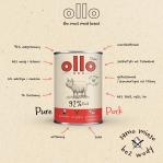 OLLO Pure Pork - wet dog food - 850g