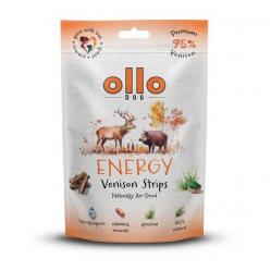 OLLO Air-Dried Energy Venison strips - dog treat - 80g