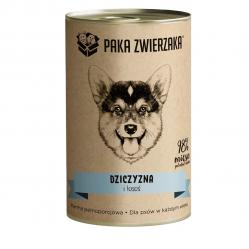PAKA ZWIERZAKA Game and salmon - wet dog food - 400g
