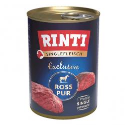 RINTI Singlefleisch Exclusive Horse - wet dog food - 400g
