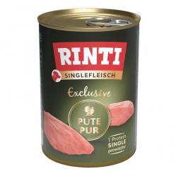 RINTI Singlefleisch Exclusive Turkey - wet dog food - 400g