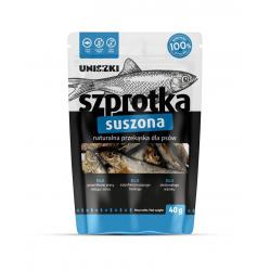 UNISZKI Dried sprat - dog treat - 40 g