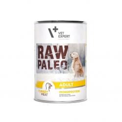 RAW PALEO Adult Monoprotein Turkey - wet dog food - 400 g