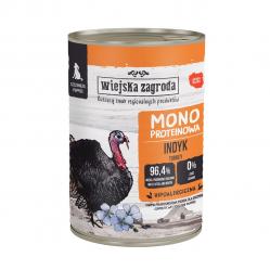 WIEJSKA ZAGRODA Puppies Monoprotein Turkey - wet dog food - 400g
