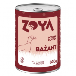 ZOYA Pheasant - wet dog food - 800g