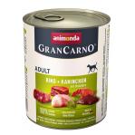 ANIMONDA GranCarno Adult Beef, rabbit and herbs - wet dog food - 800g