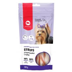 MACED Chicken and fish strips - Dog treat - 60g