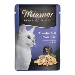 MIAMOR Feine Filets Tuna with squid - wet cat food - 100g