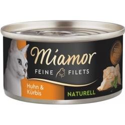MIAMOR Feine Filets Naturell Chicken with pumpkin - wet cat food - 80g