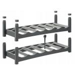 ROTHO Vario Wine Rack Anthracite - Stand for 6 Bottles