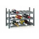 ROTHO Vario Wine Rack Anthracite - Stand for 6 Bottles