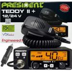 President Teddy II+ AM/FM CB radio Black