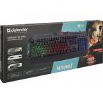 Gaming Keyboard membrane wired DEFENDER WEREWOLF GK-120DL