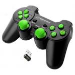 Esperanza EGG108G Gaming Controller Black, Green USB 2.0 Gamepad Analogue / Digital PC, Playstation 3