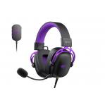 Havit H2002C+U - gaming headphones (black and purple)